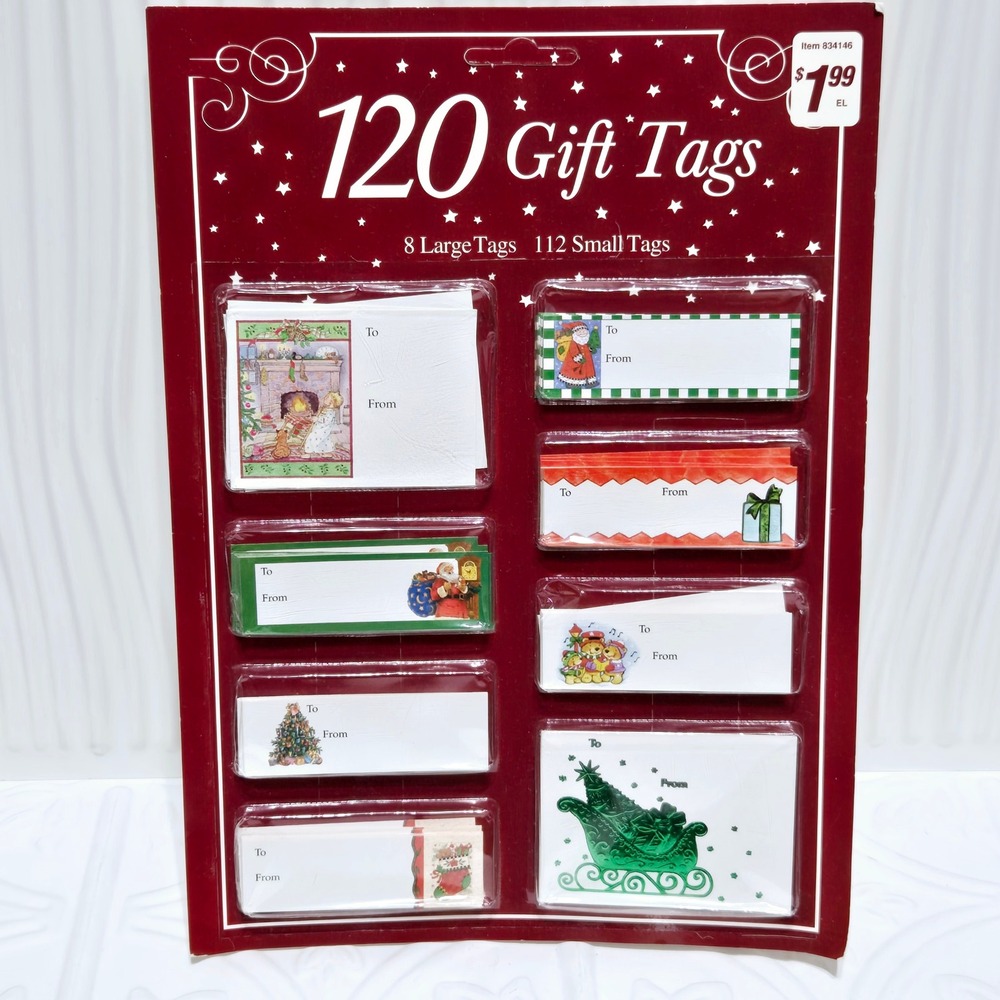 Christmas Gift‎ Tags 120 Ct Paper Magic Group New Old Stock